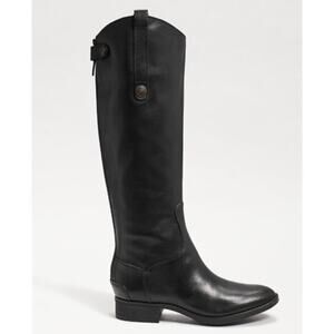 Sam Edelman Penny 2 Wide Calf Leather Riding Boot Black Size 8.5